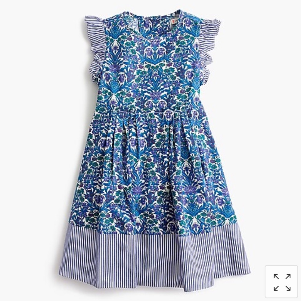 🍋Girls' ruffle-sleeve dress in Liberty® floral
